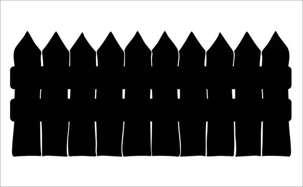 Zaun-Cartoon-Vektor-Symbol-Design. Schöne Illustration — Stockvektor