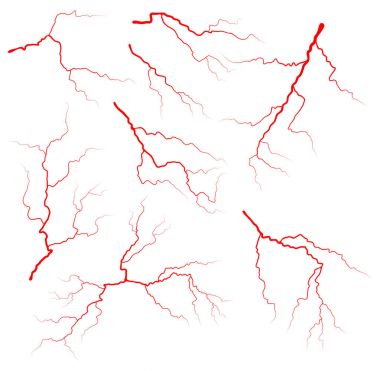 kan set vektör simgesi simgesi tasarım damar. Güzel illüstrasyon