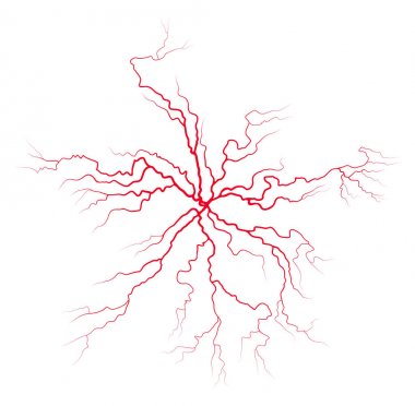 kan sistemi vektör simgesi simgesi tasarım damar. Güzel illustrat