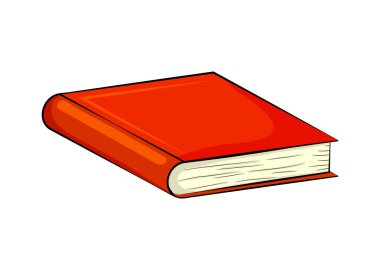 kapalı kitap karikatür vektör simgesi simgesi tasarım. Güzel illustr