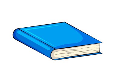 kapalı kitap karikatür vektör simgesi simgesi tasarım. Güzel illustr