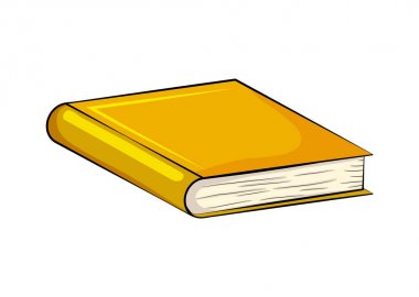 kapalı kitap karikatür vektör simgesi simgesi tasarım. Güzel illustr