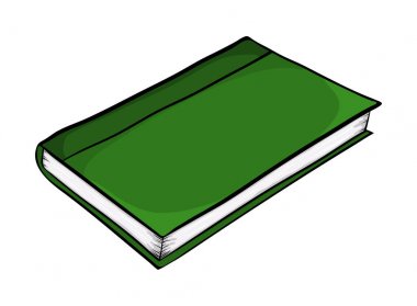 kapalı kitap karikatür vektör simgesi simgesi tasarım. Güzel illustr