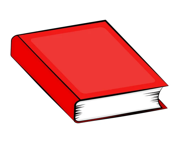 Stängd bok tecknade vektor symbol ikon design. Vackra illustr — Stock vektor