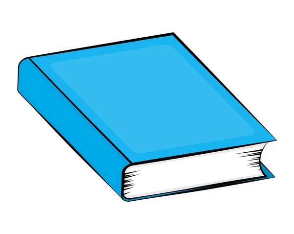 Κλειστό βιβλίο γελοιογραφία διάνυσμα σύμβολο εικονίδιο σχεδιασμός. Όμορφη illustr — Διανυσματικό Αρχείο