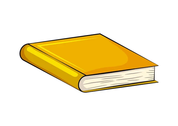 Gesloten boek cartoon vector symbool pictogram ontwerp. Mooie afb — Stockvector