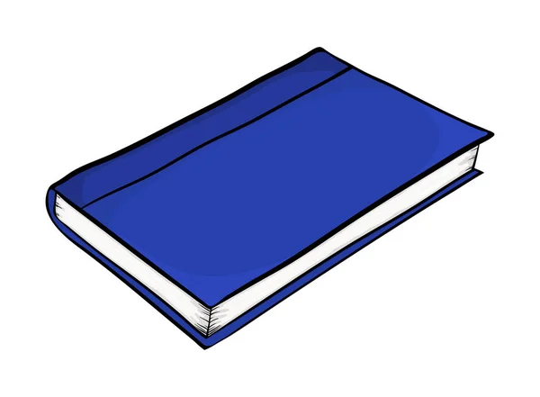 Gesloten boek cartoon vector symbool pictogram ontwerp. Mooie afb — Stockvector