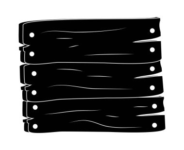 Ahşap plaket işareti sembol simge tasarım vektör. Güzel illustra