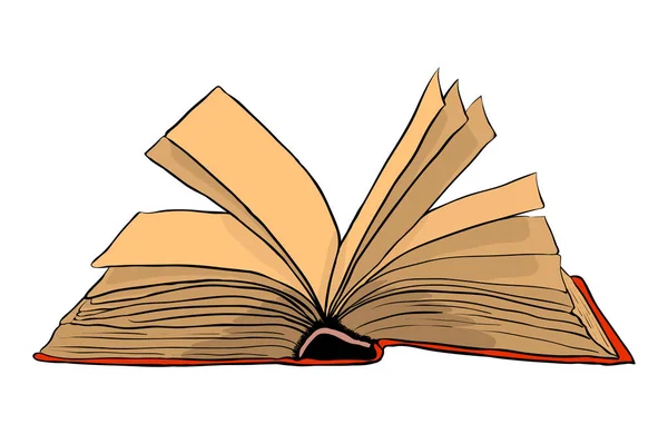 Design de ícone de símbolo de vetor de livro aberto. Linda ilustração isol — Vetor de Stock