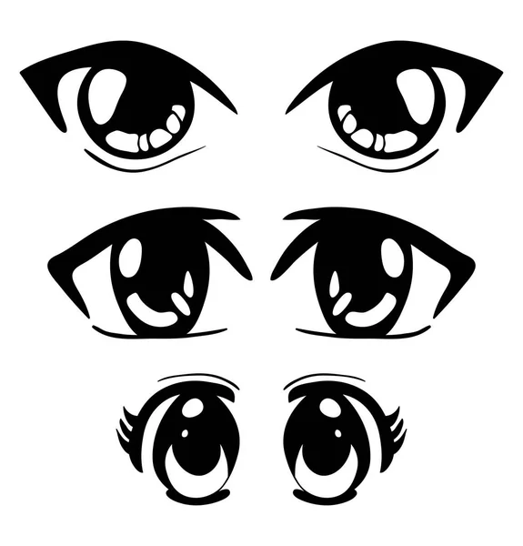 Manga eyes vector symbol icon design. Beautiful illustration iso — Stock Vector