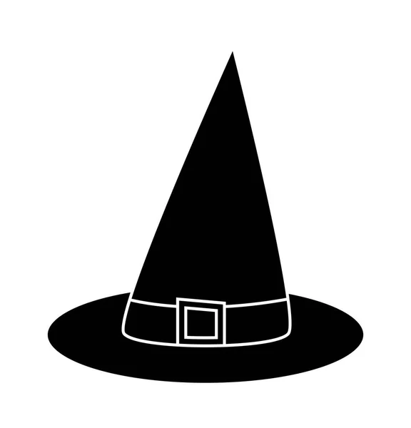 Chapeau de sorcière dessin animé vectoriel symbole icône design. Belle illustration — Image vectorielle