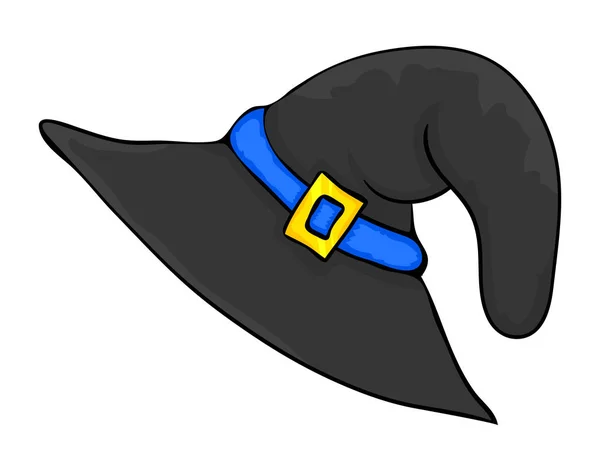 Chapeau de sorcière dessin animé vectoriel symbole icône design. Belle illustration — Image vectorielle