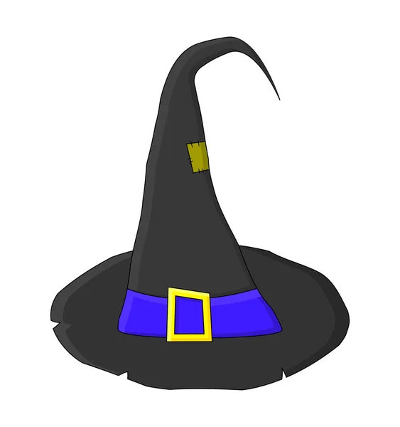 Chapeau de sorcière dessin animé vectoriel symbole icône design. Belle illustration — Image vectorielle