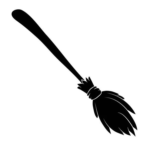 Halloween broomstick wektor symbol ikona designu. Piękny ilust — Wektor stockowy