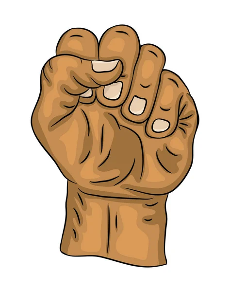 Clenched fist  vector symbol icon design. Beautiful illustration — Stock Vector