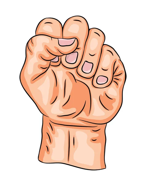 yumruk vektör simgesi simgesi tasarım sıktı. Güzel illüstrasyon