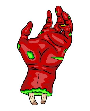 zombi el vektör simgesi simgesi tasarım. Güzel örnektir