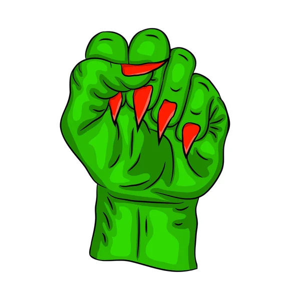Zombie ręka wektor symbol ikona designu. Piękna ilustracja jest — Wektor stockowy
