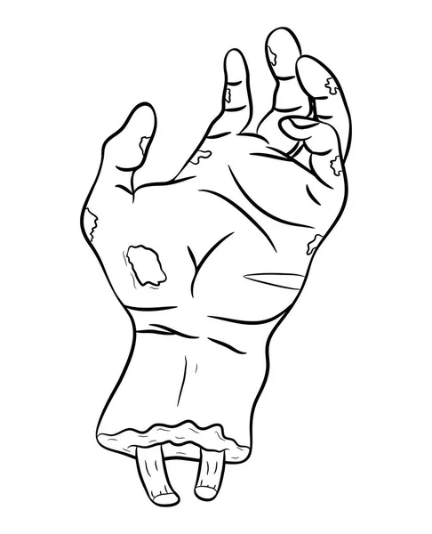 Zombie-Hand-Vektor-Symbol-Design. Schöne Illustration ist — Stockvektor
