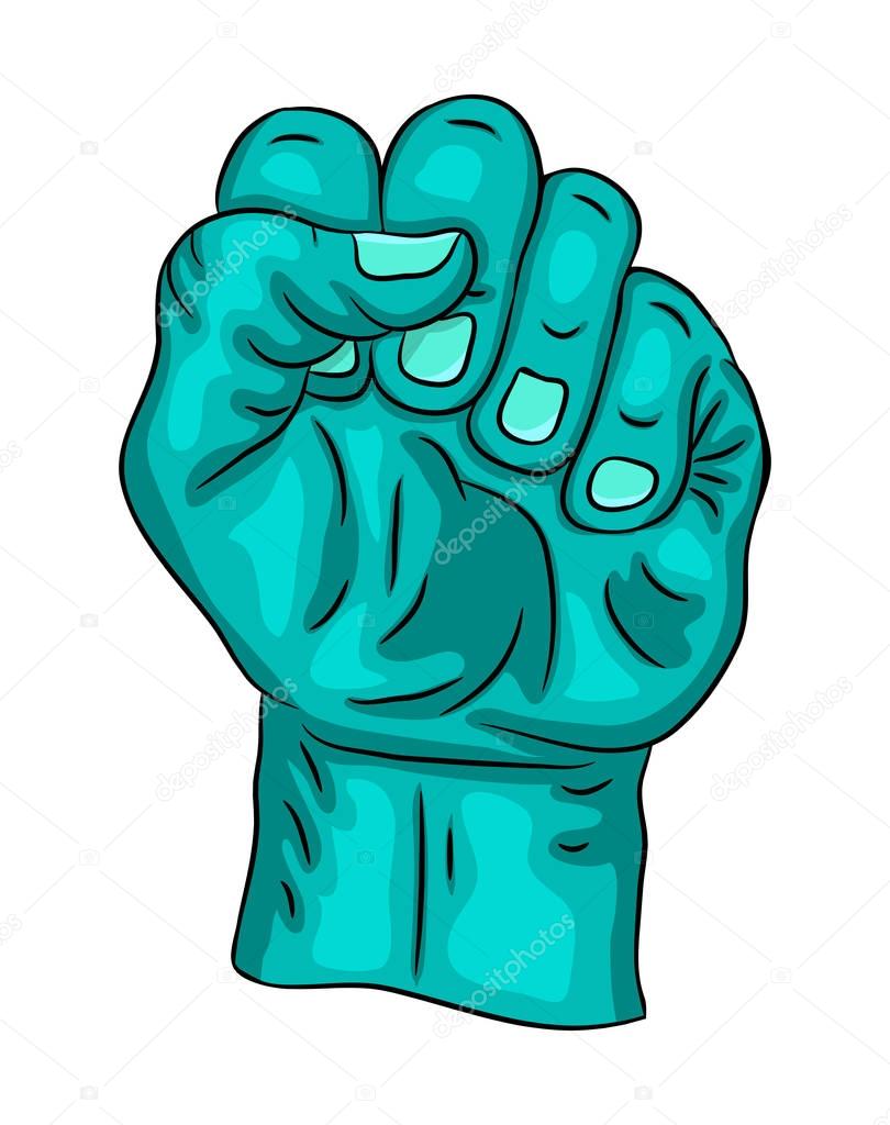 Zombie hand vector symbol icon design. Beautiful illustration isolated on white backgroun