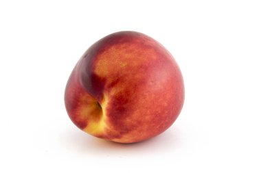 nektarin beyaz arkaplanda izole edildi