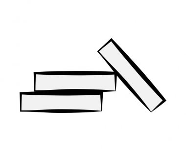 Tebeşir okul yazı tahtası karikatür vektör tasarımı wh izole için