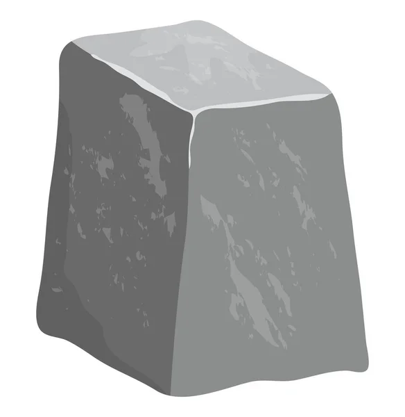 Dessin vectoriel en pierre de dessin animé isolé sur fond blanc — Image vectorielle