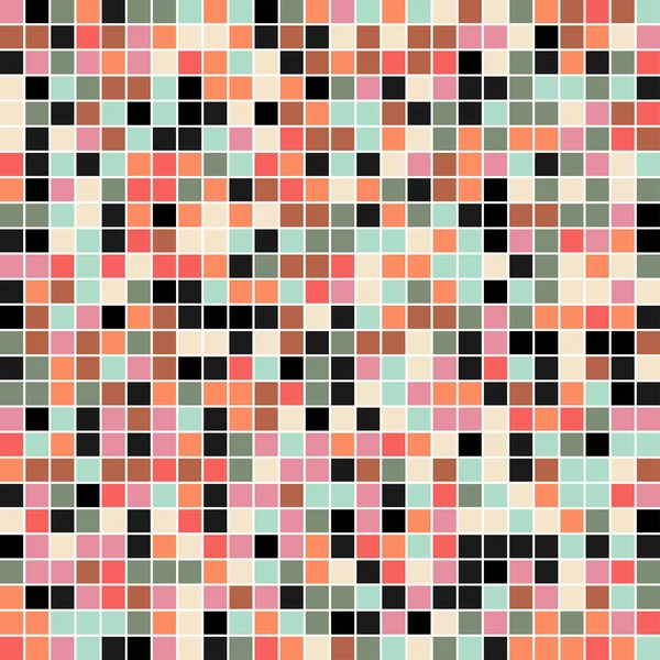 Quadratische Mosaik-Farbpalette. Farbkombination Harmonie — Stockvektor