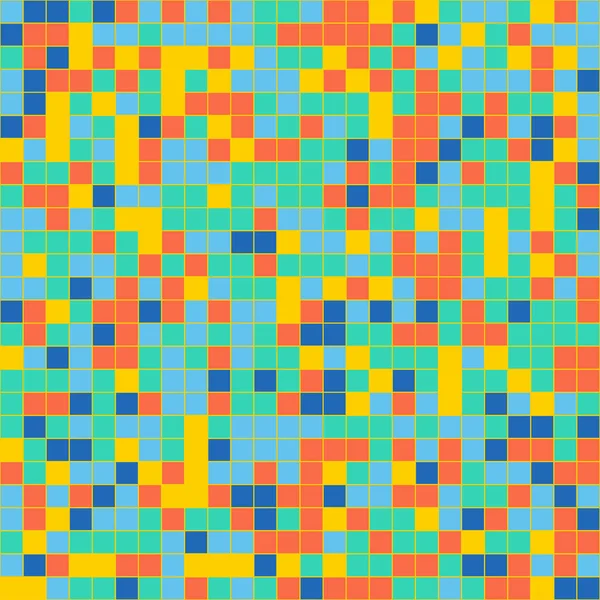 Tavolozza di colori mosaico quadrato. armonia combo di colore — Vettoriale Stock