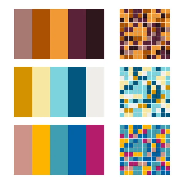 Farbpalette gesetzt Hintergrund. Harmonie Farbkombinationen Spektrum — Stockvektor
