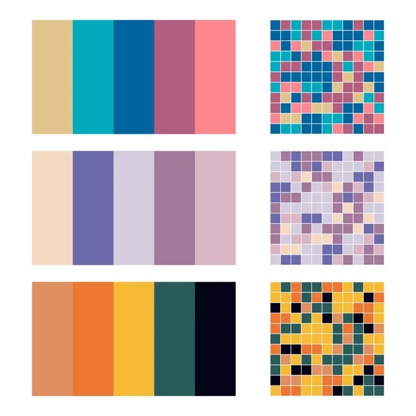 Palette de couleurs définir fond. Harmony spectre de combos de couleur — Image vectorielle