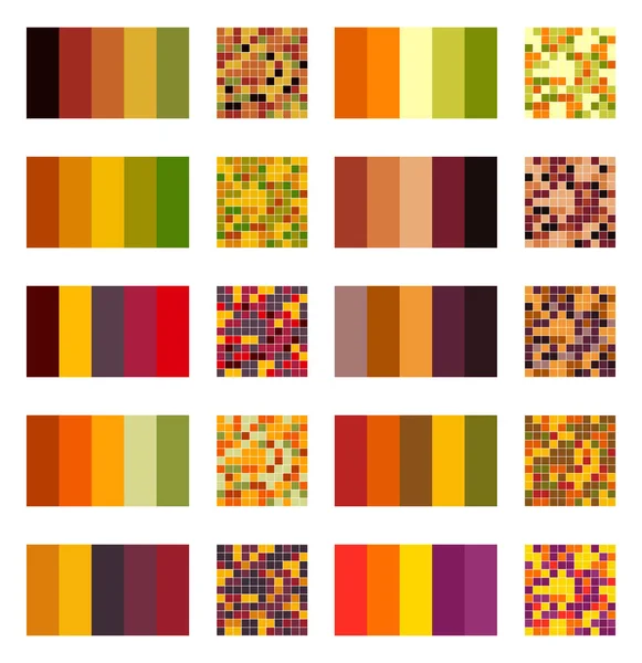 Farbpalette gesetzt Hintergrund. Harmonie Farbkombinationen Spektrum — Stockvektor