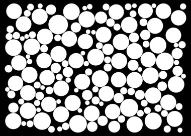 siyah arka plan üzerine rastgele noktalar