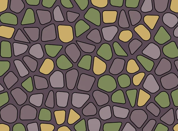 Kamienia żwirowa mozaika tekstura tło tapeta — Wektor stockowy