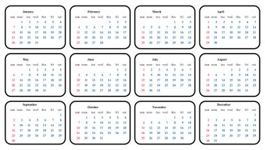 Takvim 2018 şablon basit planlayıcısı vektör tasarımı