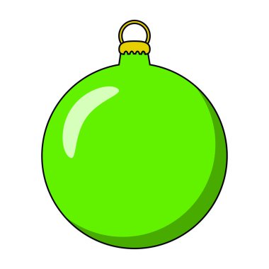 Noel ağacı beyaz arka plan üzerinde izole için basit önemsiz şey