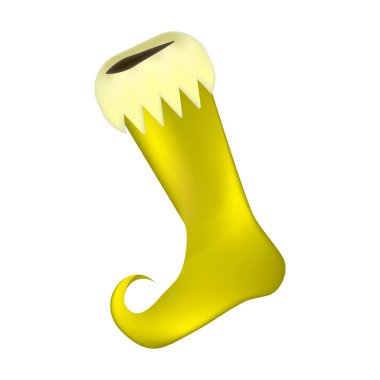 Beyaz arka plan üzerinde izole elf Ayakkabı Tasarım