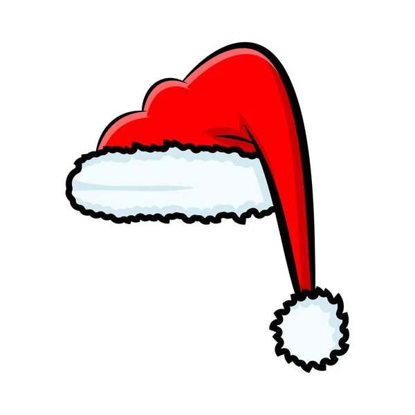 Santa hat for christmas design isolated on white background — Stock Vector