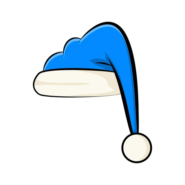 Sombrero de santa para el diseño de Navidad aislado sobre fondo blanco — Vector de stock