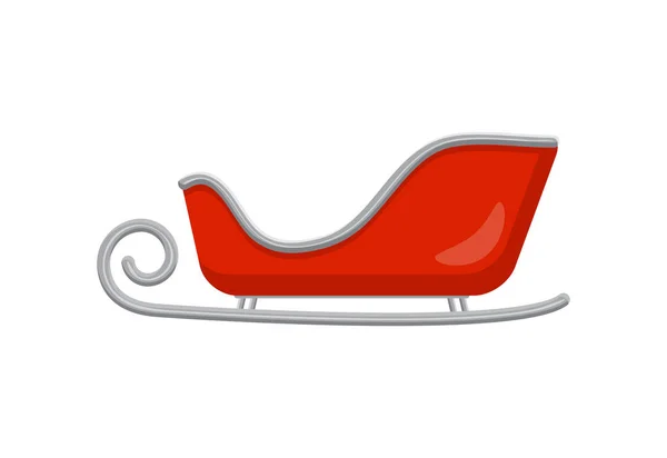 圣诞老人雪橇的圣诞设计隔离白色背景 — 图库矢量图片