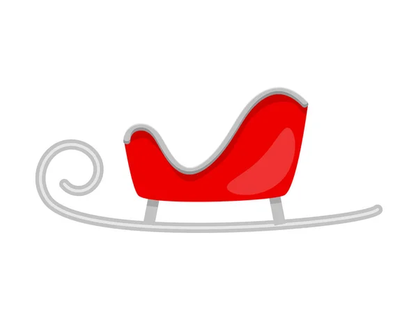 圣诞老人雪橇的圣诞设计隔离白色背景 — 图库矢量图片