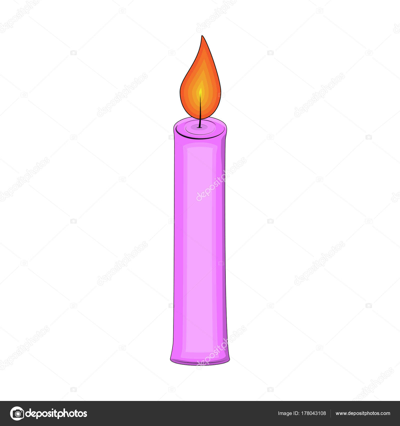 Desenho animado vela para design de natal isolado no fundo branco Vetor de  ©newelle 178043108, image size:1600x1700