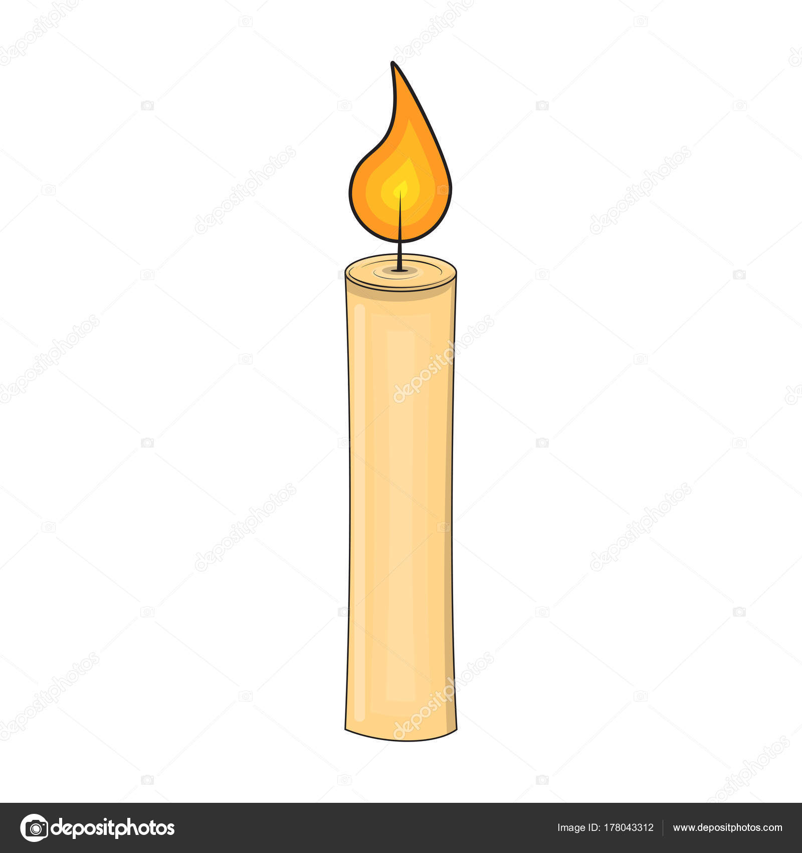 Desenho animado vela para design de natal isolado no fundo branco Vetor de  ©newelle 178043312, image size:1600x1700