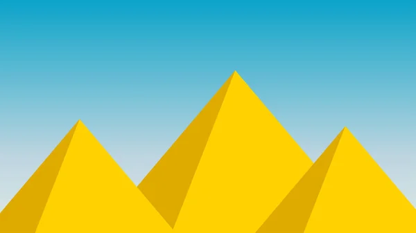 Pyramide Landschaft Vektor ägyptischen Design Hintergrund wallapper — Stockvektor