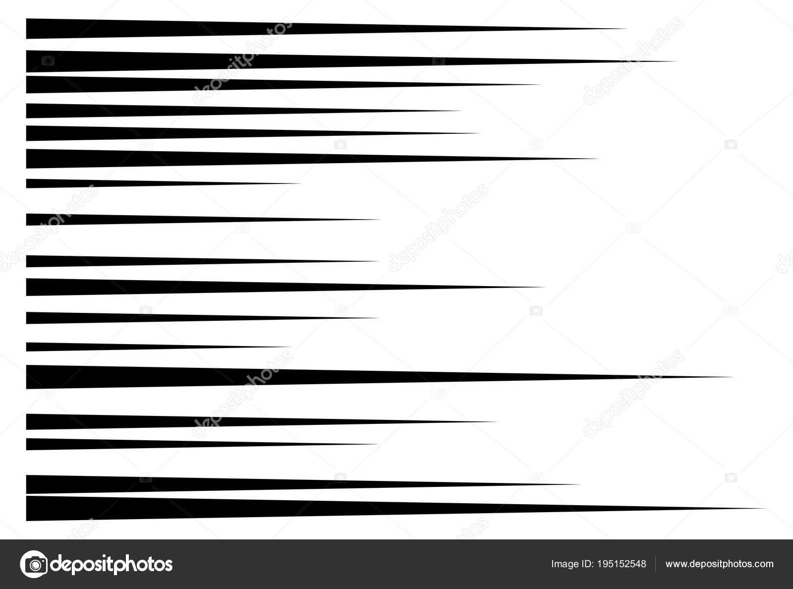Horizontal motion speed lines for comic book — Stock Vector © newelle