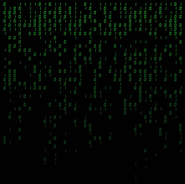 Binário dígitos caindo fundo, abstrato 0,1 papel de parede —  Vetores de Stock