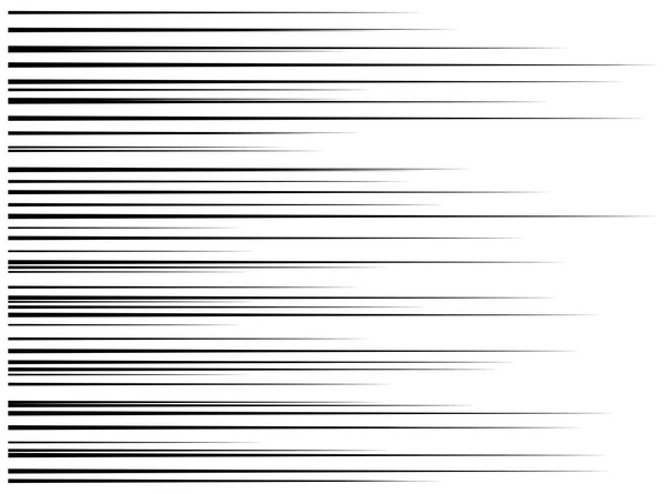 Горизонтальные линии скорости движения для комиксов — стоковый вектор