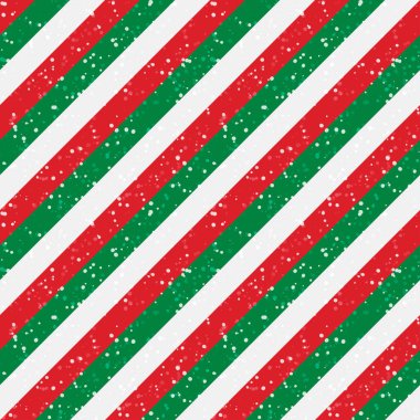 Kar desenli kırmızı ve yeşil çizgiler