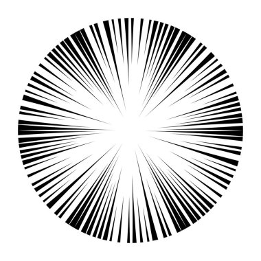 Çizgi roman siyah beyaz çizgi arkaplan. Manga hızı 