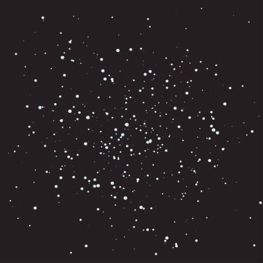 Siyah arka planda kar yağıyor. Vektör illüstrasyon kar yağışı 